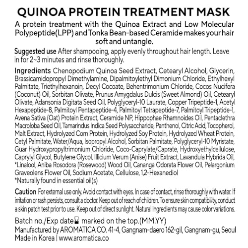 AROMATICA Quinoa Protein Hair Mask - Silicone Free 5.41oz