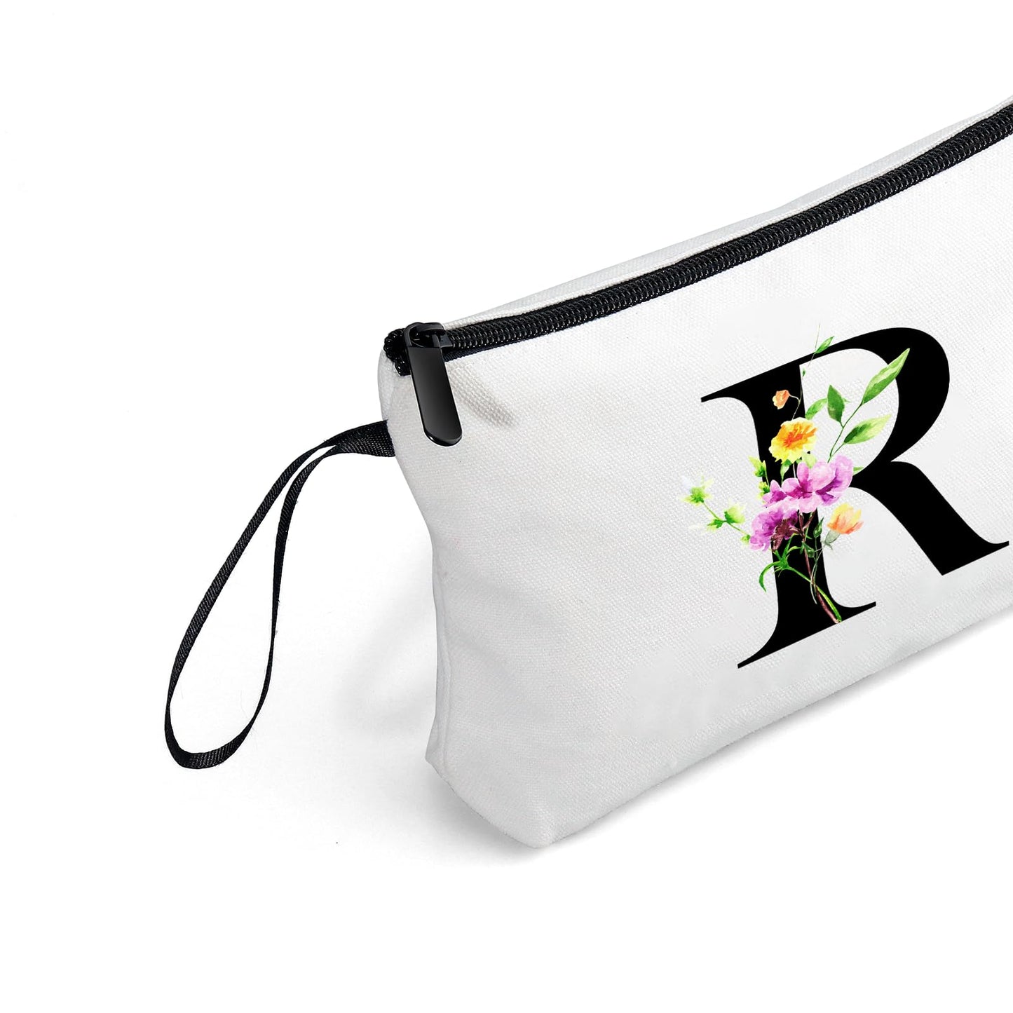 SEAMOON Personalized Makeup Bag,Women Gifts for Birthday,Unique Gifts for Women,Mother Gift,Makeup Bag with Mirror,Birthday Gifts for Friends Female,Personalized Gifts,Letter R