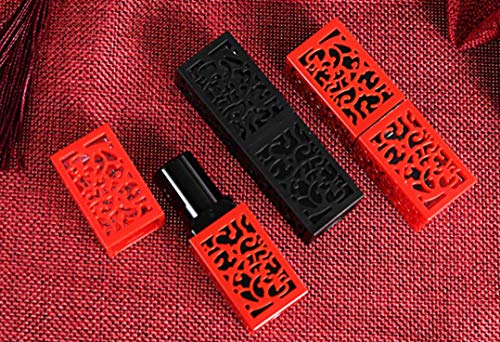 Black Lip Balm Tubes 5ML - 10 Pack Refillable Plastic Containers