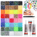 Complete Bedazzling Kit with 50000 Rhinestones & Glue Set