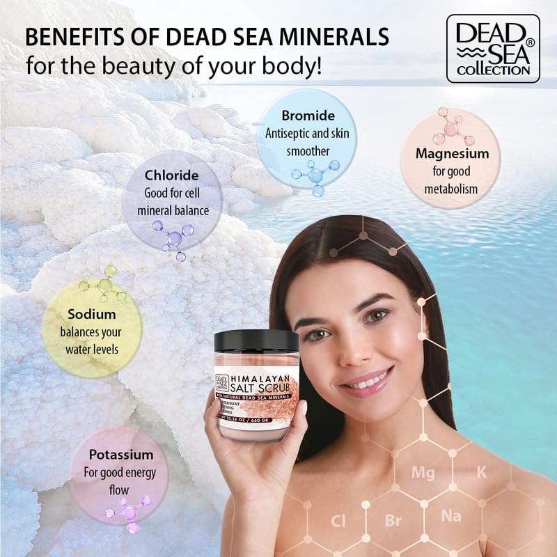 Himalayan Salt Scrub with Dead Sea Minerals – 23.28 Oz