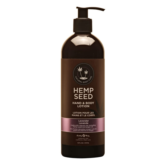 Hand & Body Lotion, Lavender Scent - 16 oz. - Soothe Dry Skin - Argan Oil, Hemp Seed Oil - Light, Non-Greasy Formula - Vegan & Cruelty Free