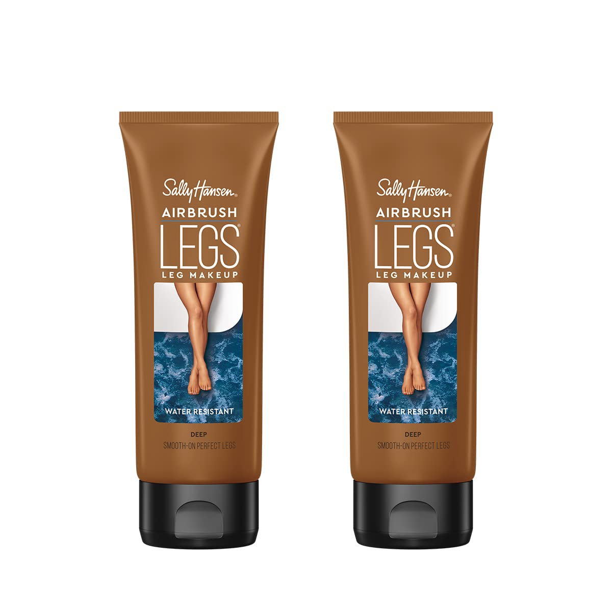 Sally Hansen Airbrush Legs, Leg Makeup Lotion, Deep 4 Oz, Pack of 2