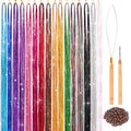 ELASO 16 Colors Hair Tinsel Kit - 3300 Strands 48 Inch Extensions