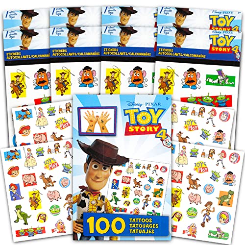 Toy Story Stickers and Temporary Tattoos Party Favors Bundle 200pc