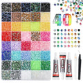 40 Colors Jelly Rhinestones Bedazzling Kit with Glue & Tools
