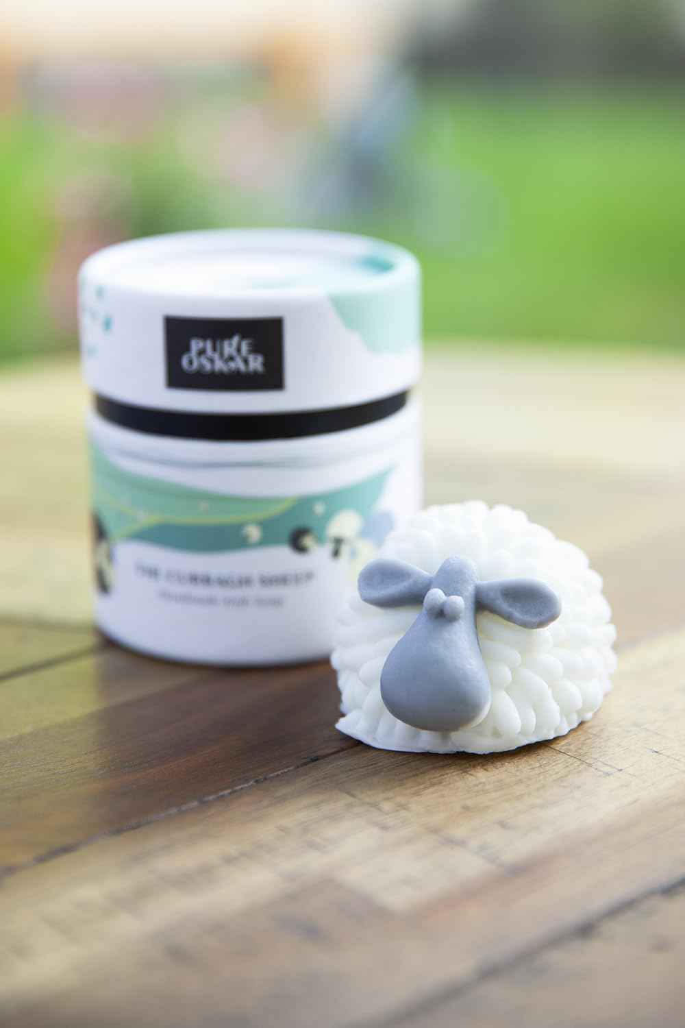 Pure Oskar Curragh Sheep Handmade Irish Soap Natural Moisturizing Ingredients Cute Quirky Fun Irish Gift, Made in Ireland, Gift-boxed