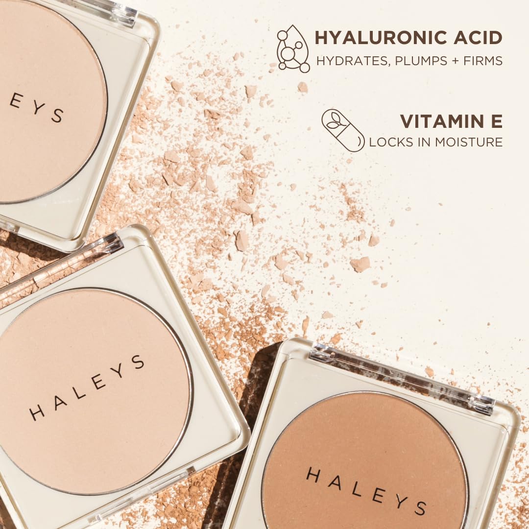 HALEYS Re-cover Pressed Powder Foundation Makeup (2.5) - Buildable Medium-to-Full Coverage, Oil Control & All-Day Comfortable Wear - Versatile Powder That Conceals Imperfections