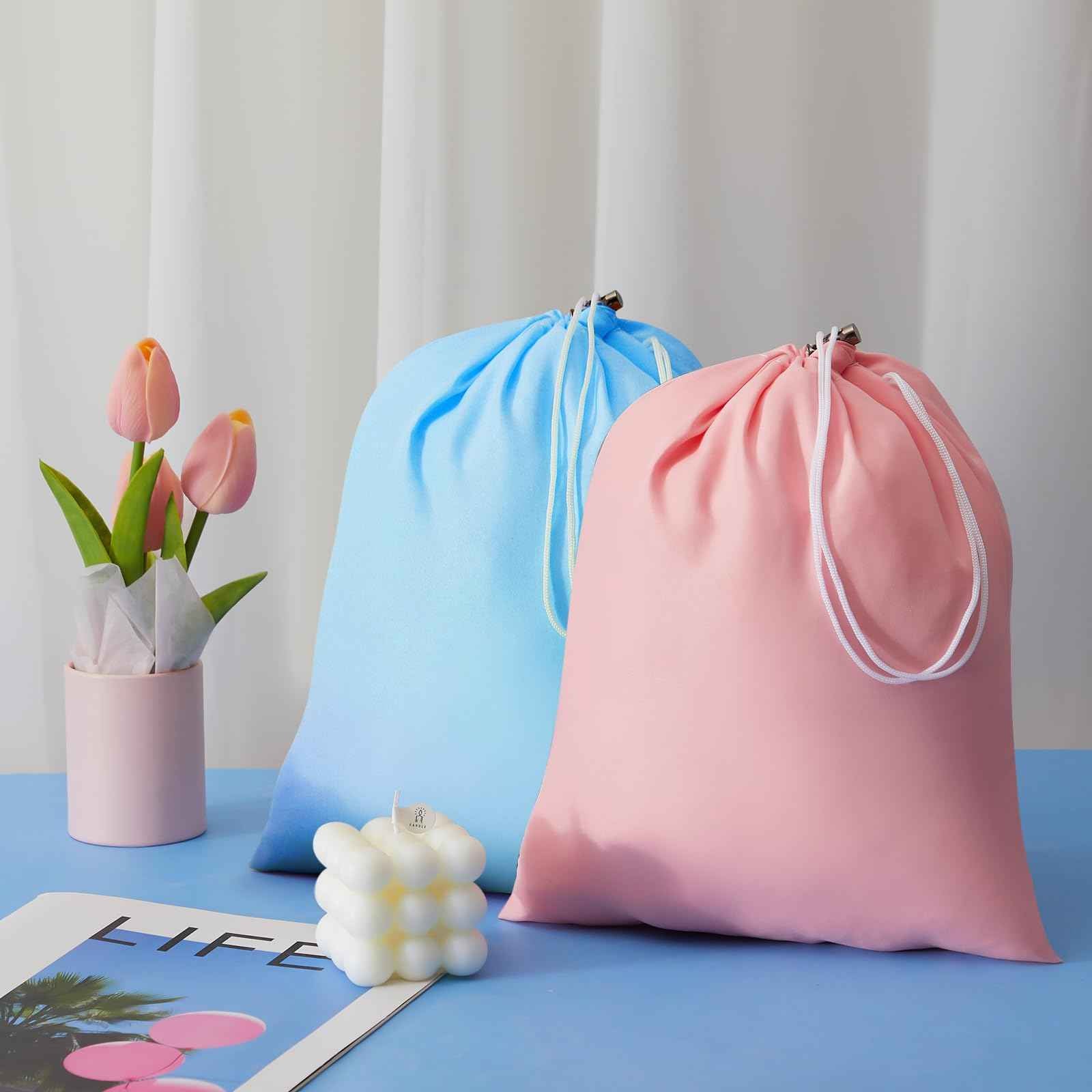 Irenare 2 Pcs Self Tan Sleep Sack Lightweight Breathable Tanning Body Self Tanners Sleeping Sac Protect Sheets from Dark Tanner for Bed Travel Sleeping Bag(Pink, Blue)