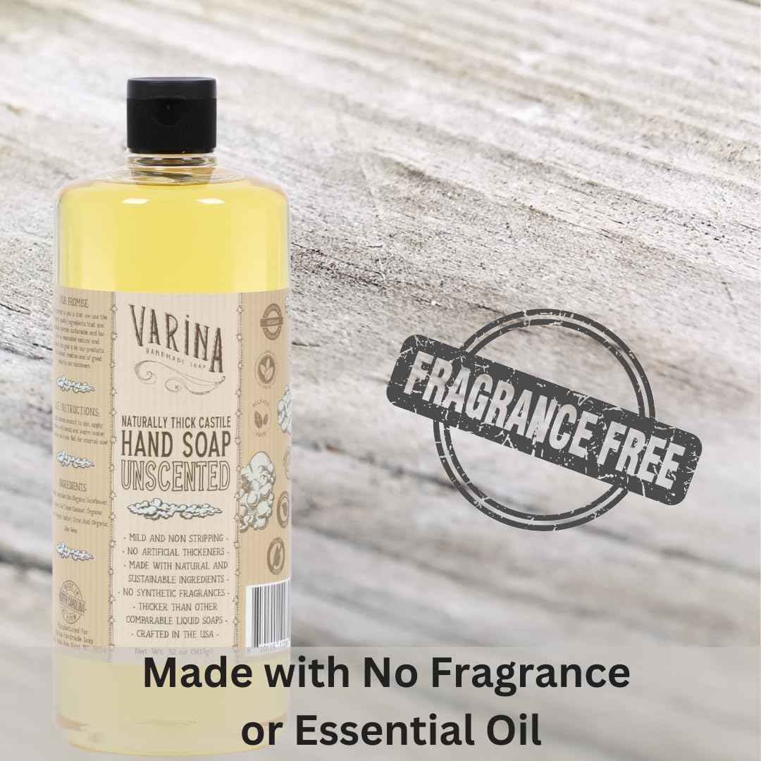 Varina Liquid Organic Castile Soap Unscented - 32oz