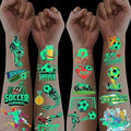 Glow In The Dark Soccer Temporary Tattoos for Kids