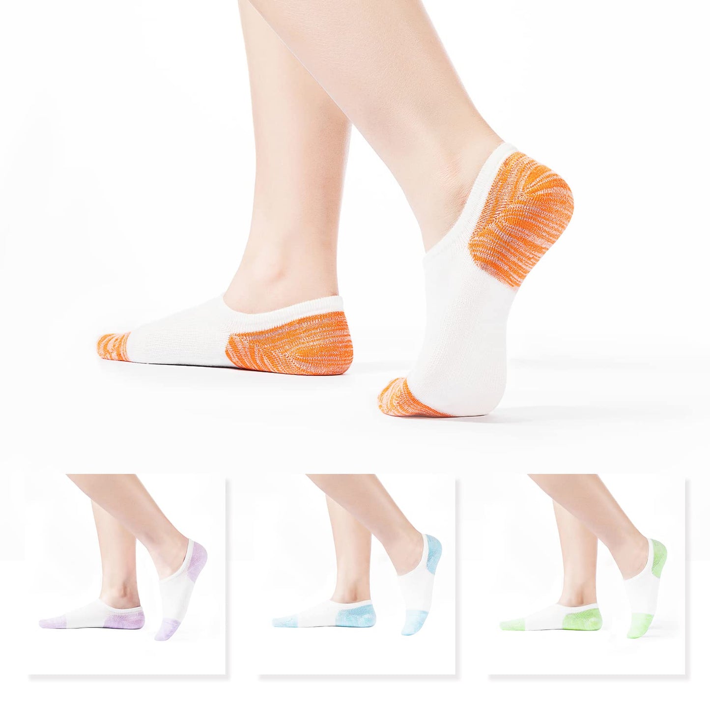 IDEGG No Show Socks Womens and Men Low Cut Ankle Short Anti-slid Athletic Running Novelty Casual Invisible Liner Socks