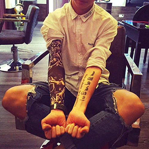 Tatoo Sleeves Men, Women, and Kids ? Fake Temporary Tattoo Sleeve for Outdoor Sports, Halloween Decor