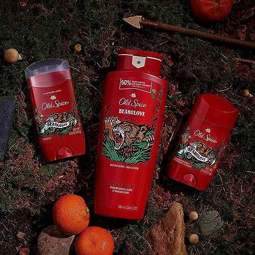 Old Spice Aluminum Free Deodorant for Men, 24/7 Odor Protection, 24/7 Freshness & Lasting Scent, Bearglove Scent, 3.0 oz with Travel Size Swagger Body Wash (Pack of 4)