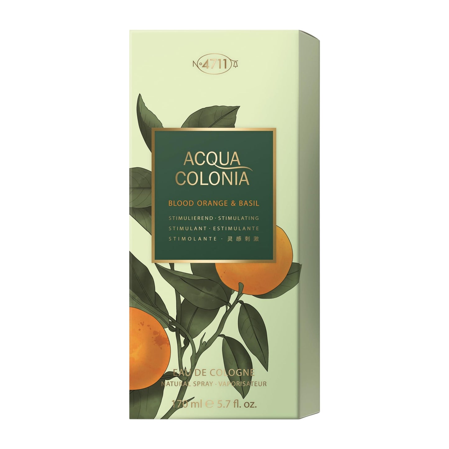 4711 Acaua Colonia;Blood Orange & Basil Eau De Cologne Spray 5.7 Oz