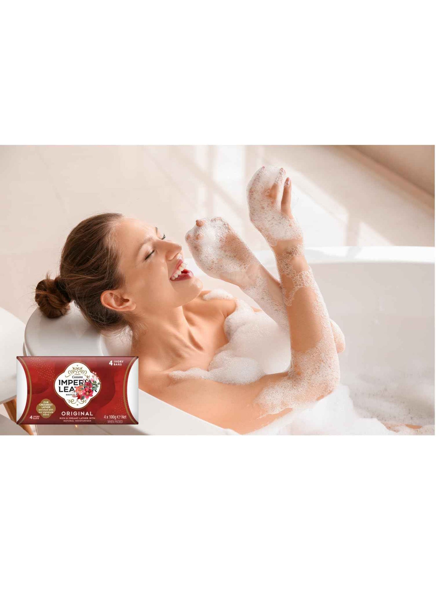 LiteZout Imperial Leather Cussons Original 4ct Bar Soap (2 pack), 1.76 Pound (Pack of 1)