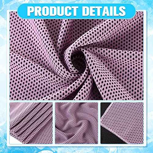 Maitys 300 Pcs Cooling Towel for Hot Weather, 32 x 12 Inch Microfiber Ice Sweat Towel for Neck and Face Breathable Sport Rags for Athletes Gym Yoga Workout
