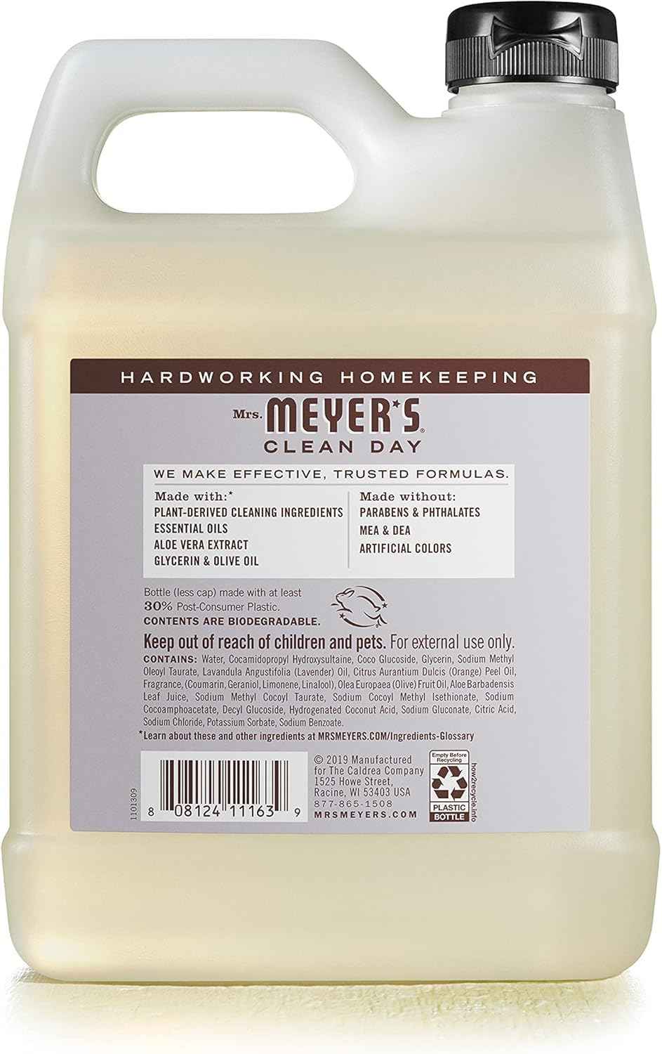 Mrs. MEYER'S CLEAN DAY Hand Soap Refill Scent Variety Pack 2 CT (Lavender + Basil)