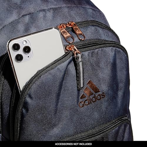 adidas Unisex Prime 6 Backpack, Stone Wash Carbon/Carbon Grey/Rose Gold, One Size