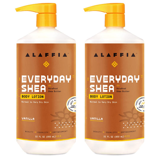 Alaffia EveryDay Shea Body Lotion, Vanilla 32 fl oz