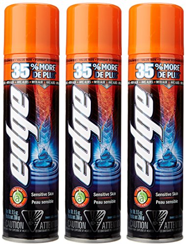 Edge Sensitive Shave Gel with Aloe - 9.5 oz Pack of 3 | Gentle Razor Protection