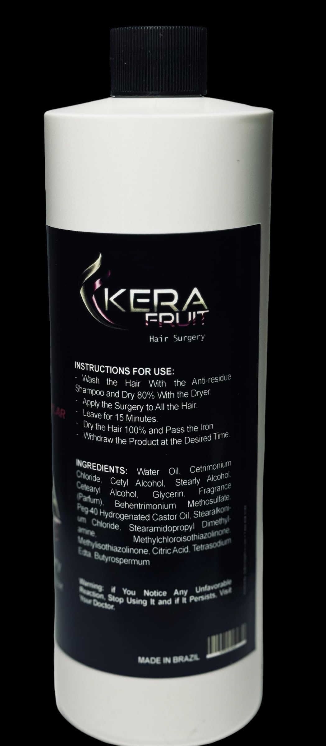 KERA FRUIT Cirugia Capilar Para el Cabello Libre de Formol 16oz - Antifrizz Deep Hydratation - Repair Hair Treatment - Professional Results - Formaldehyde Free - keratin Treatment.