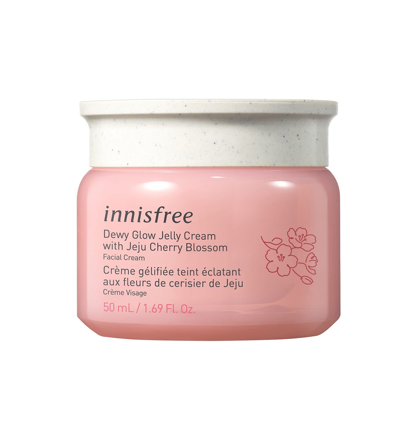 innisfree Cherry Blossom Glow Jelly Cream with Niacinamide for Smooth, Glowing Skin, Korean Skincare Hydrating Moisturizer