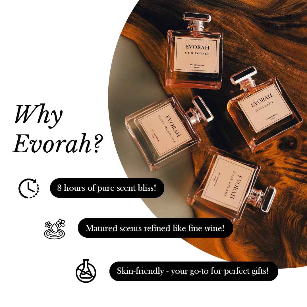 House Of Evorah Hazy dreams (3.38 fl oz) Women's Eau De Parfum | Skin friendly long lasting perfume I fruity perfume I Premium luxury fragrance