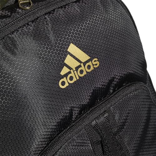 adidas Unisex Prime 6 Backpack, Black/Gold Metallic, One Size