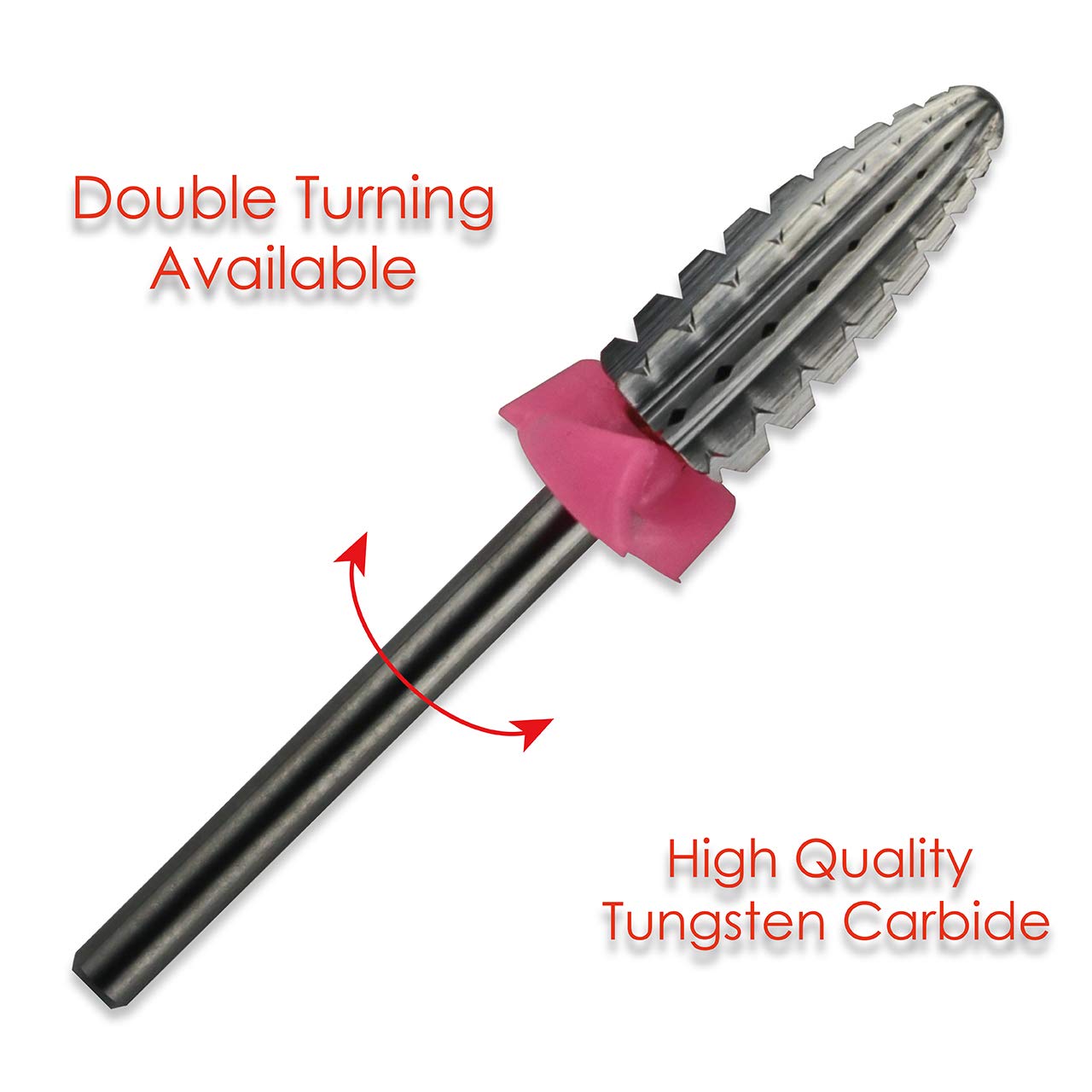 ianblues typhoon nail drill, 2 Way - 2 directions rotate, Left-handers & Right-handers Available, for Electric Manicure Machine, Size: 3XC, XXC, XC, C, M, F, & XF. (Triple Coarse - 3XC)