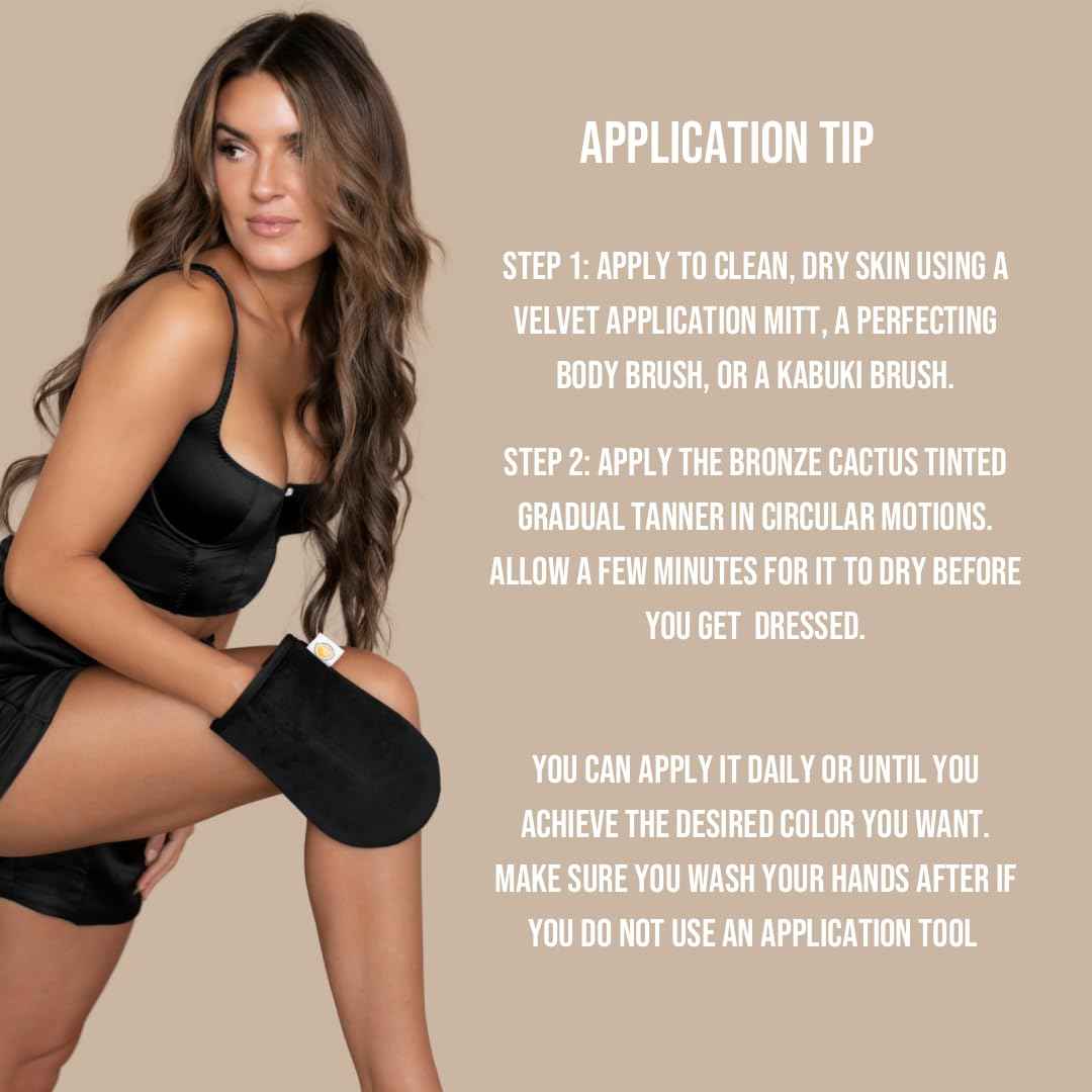 Self Tanner Tanning Lotion - Dark Tinted Gradual Sunless Tanner - Quick Tan Color & Hydrating Glow - Hydrating Formula with Hyaluronic Acid & Kakadu Plum - Buildable Color & Radiant Skin