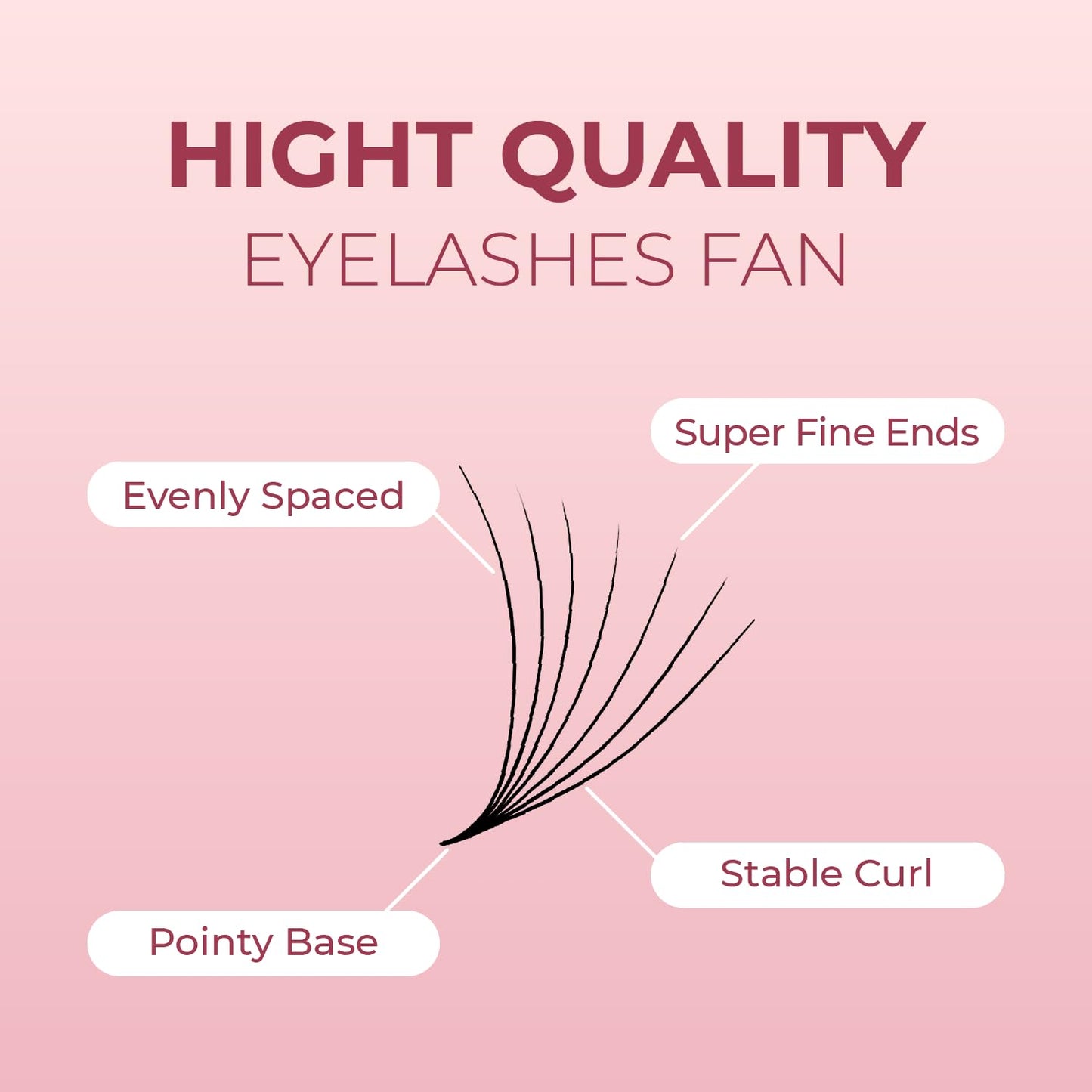 MDC LASHES Promade Eyelash Fans 1000 Fans 5D-20D Premade Volume Lash Extensions C/CC/D Curl 10-18mm Length 0.05/0.07 Thickness Ultra Speed Promade Premade Pre Pro Made False Eyelashes Pestanas