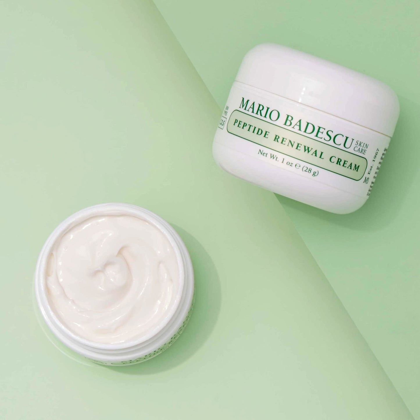 Mario Badescu Peptide Renewal Cream for Combination, Dry and Sensitive Skin | Anti-aging Face Cream Formulated with Palmitoyl Tripeptide-1 & Sodium Hyaluronate | 1 Ounce