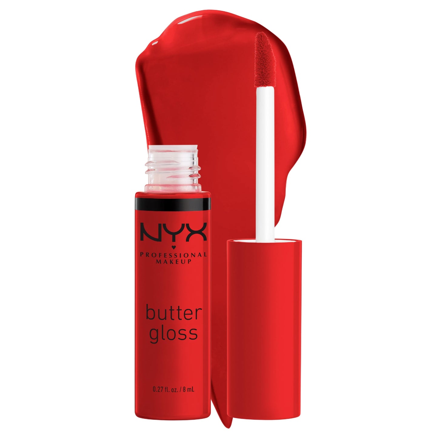 NYX PROFESSIONAL MAKEUP Butter Gloss, Non-Sticky Lip Gloss - Apple Crisp (Modern Red)