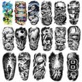 Sport Temporary Tattoos 77 Sheets Waterproof for Adults Kids