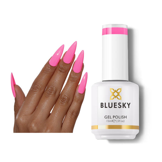 BLUESKY Gel Polish for Nails Color Pink Fragrant, Salon Manicure Single Bottle, Long Lasting&Chip Resistant,15ml,DC050P/FANTASY PINK