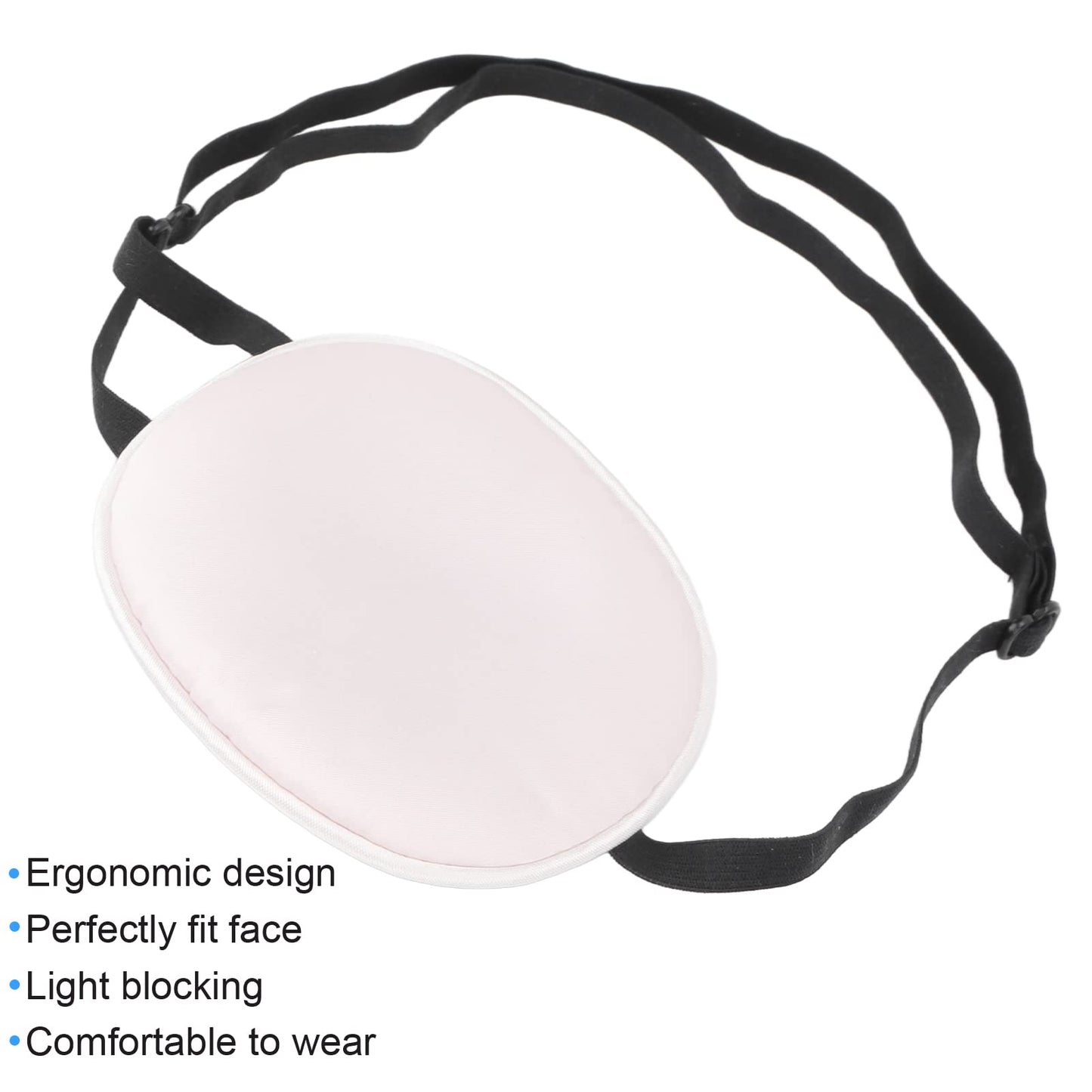 Amblyopia Eye Patch Strabismus Eye Patch Silk Cotton Vision Correction Eye Patch for Adults, Strabismus Treatment Patch(Pink)