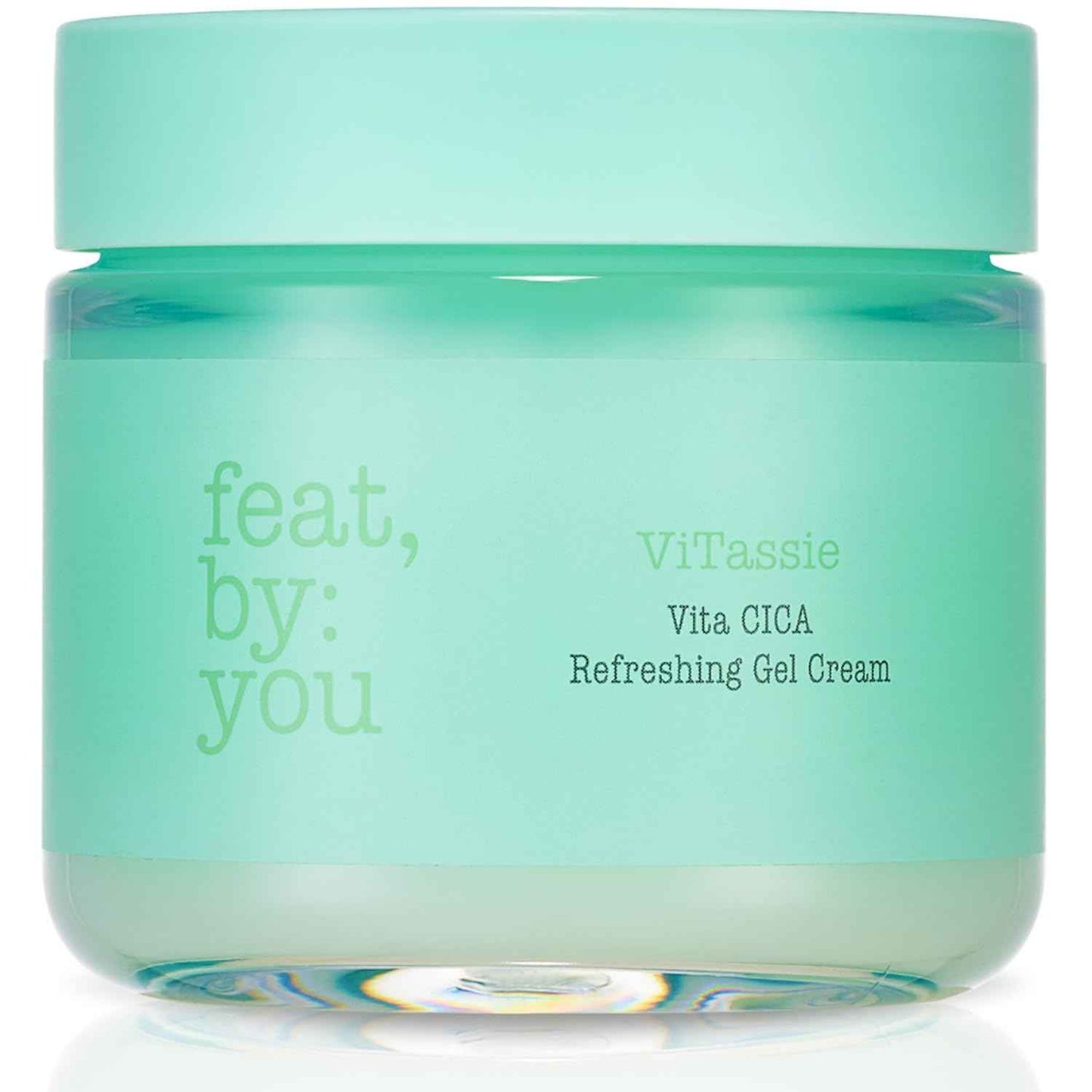 Feat by You - ViTassie CICA Refreshing Gel Cream (2.7 FL OZ) Face Moisturizer for Dry Skin, Acne-Prone, Sensitive Skin with Vitamin C, Centella Asiatica, Niacinamide, Hydrating, Soothing, Korean Made