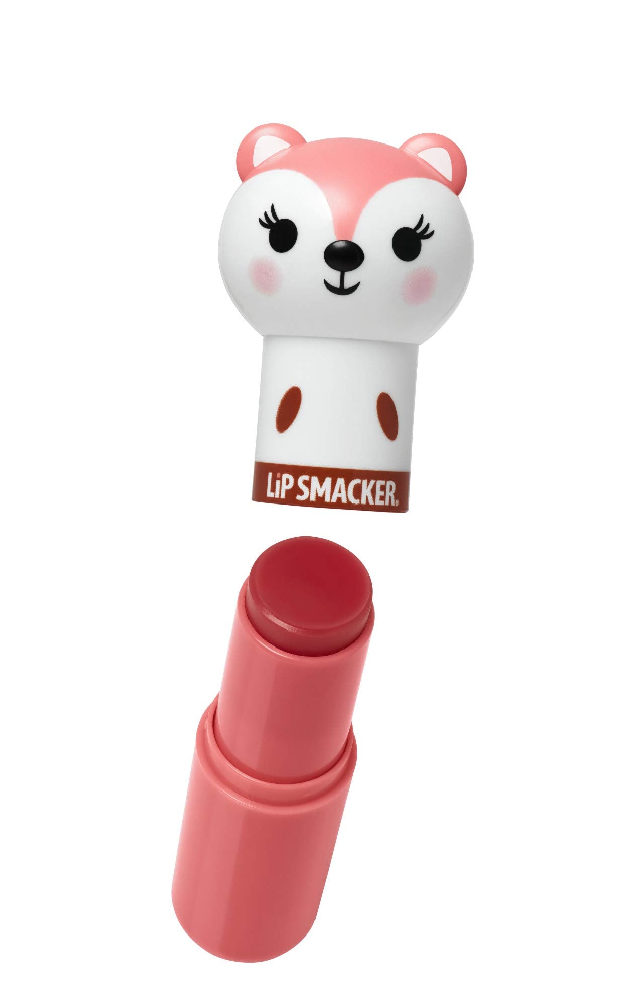 Lip Smacker Lippy Pals Llama and Fox Flavored Lip Balms with Strawberry and Apple Flavors, Hydrating and Protecting