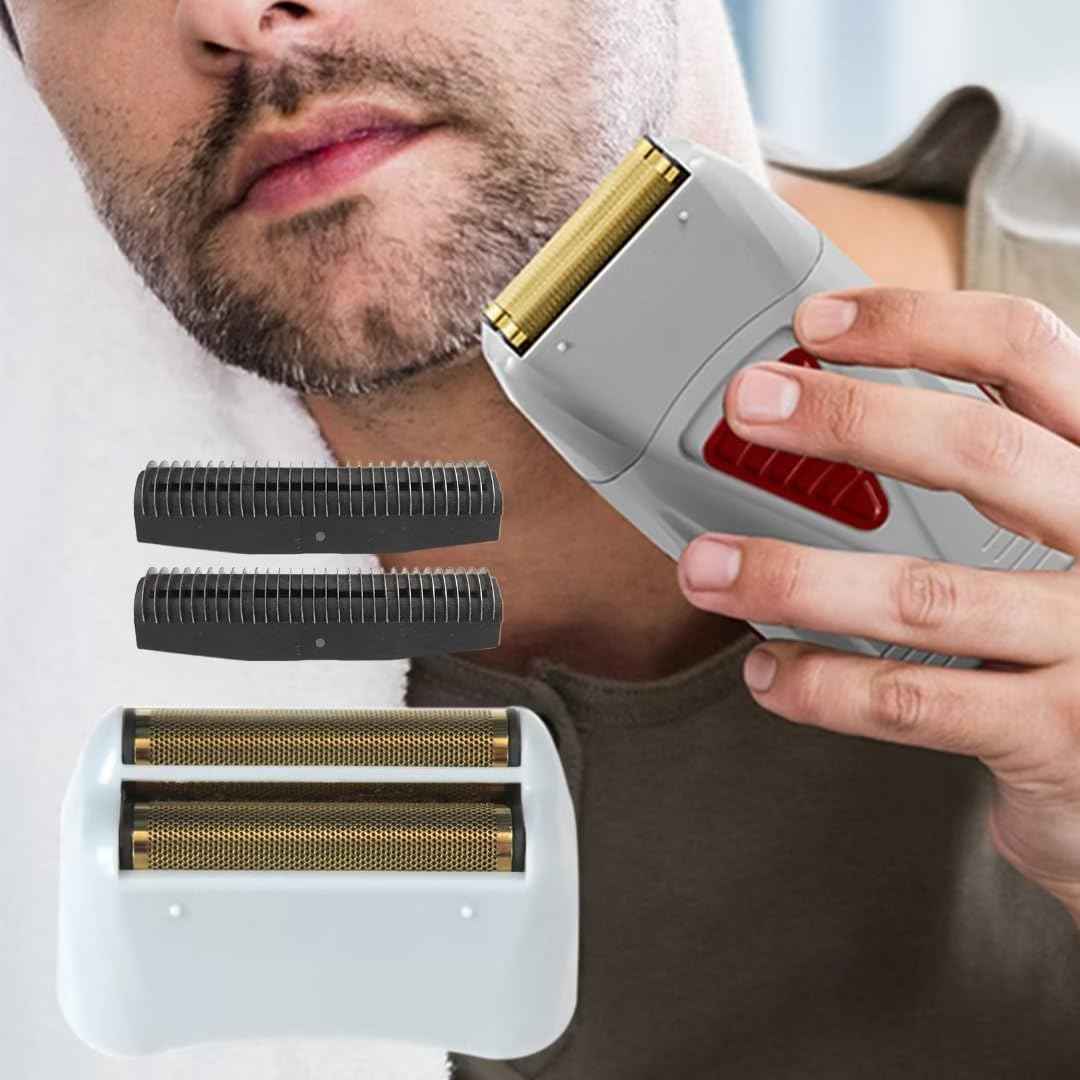 2x Golden Pro Shaver Replacement Foil and Cutters Compatible with Andis 17150(TS-1)/17155/17200 Shaver ProFoil