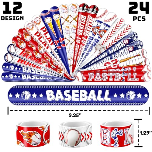 Baseball Party Set - 72 Piece Favor Bundle with Tattoos & Slap Bracelets