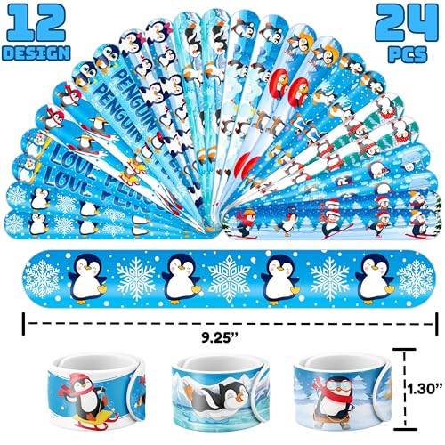 72-Piece Penguin Party Favors Bundle with Tattoos & Slap Bracelets