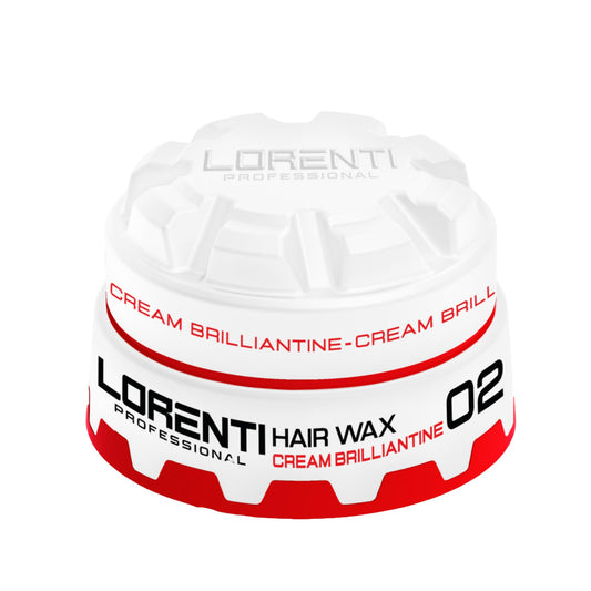 LORENTI TOKYO & SEOUL Hair Styling Wax | Oil Free Styling Cream for Curly and Frizz Hair | Volume and Shaped Hair Pomade 2.7 Oz (Cream Brilliantine 02)