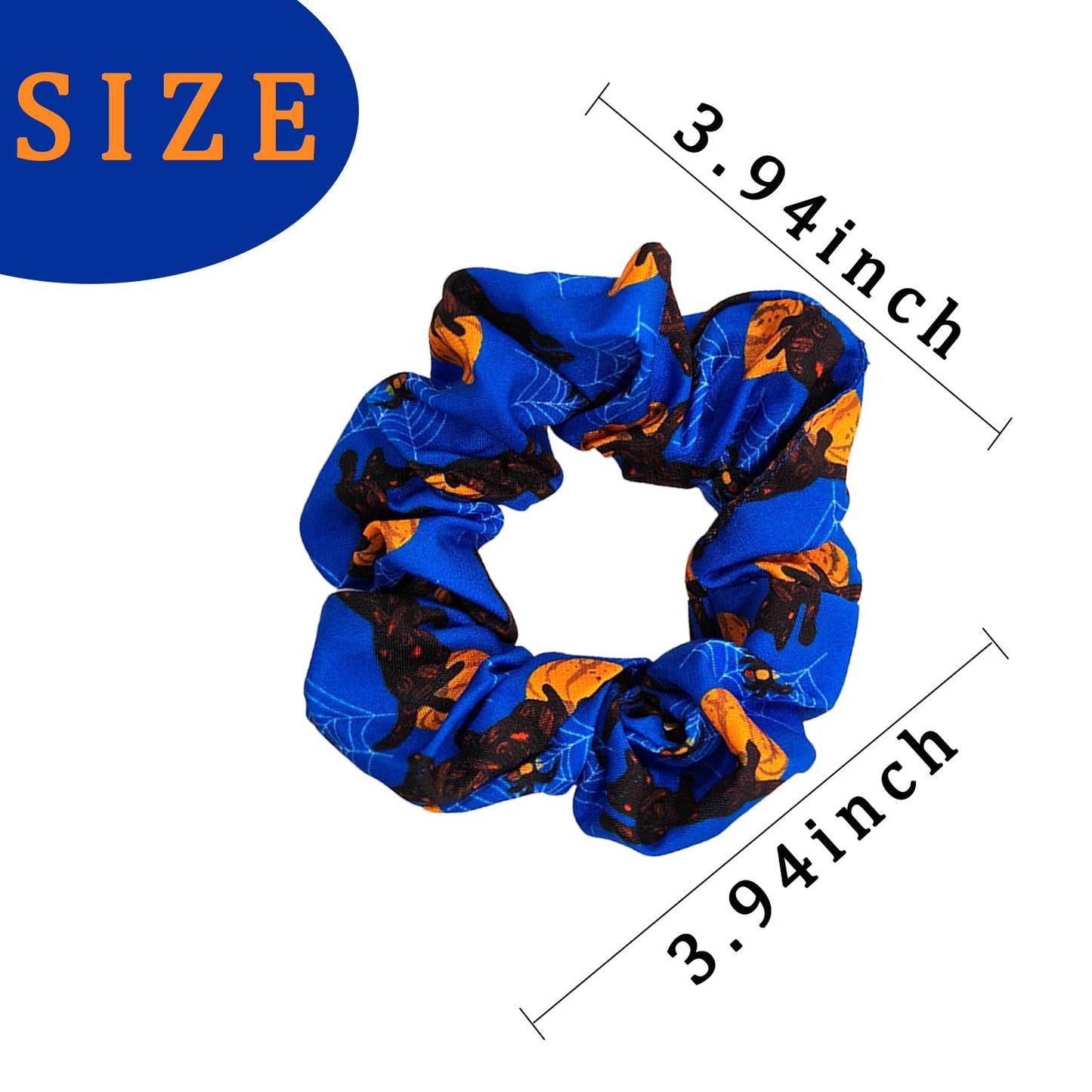 Halloween Hair Ties Halloween Elastic Hair Scrunchies Hair Bands Stretchy Halloween Hair Ropes Hair Loop Halloween Hair Accessories for Women (A)