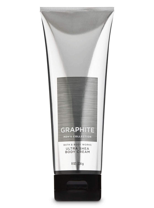 Bath and Body Works Graphite for Men Ultra Shea Body Cream Moisturizing Lotion 8 ounces