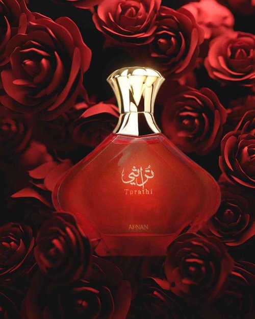 Afnan Turathi Red Eau de Parfum for Women, 3.0 Fl. Oz