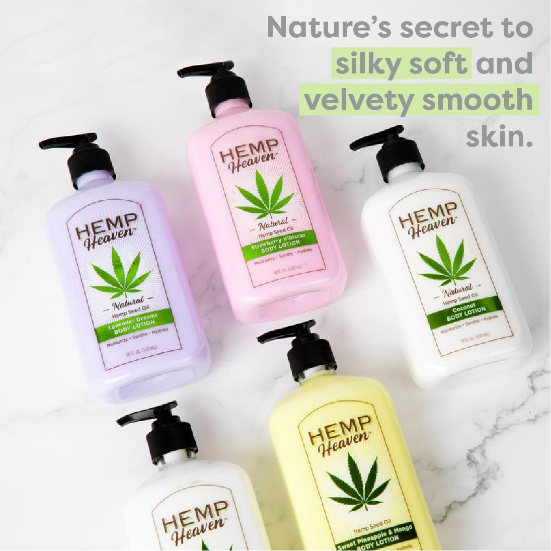 Hemp Heaven Moisturizing Body Lotion - Lavender dreams made with Natural Hemp Seed Oil For Men & Women,18 Oz