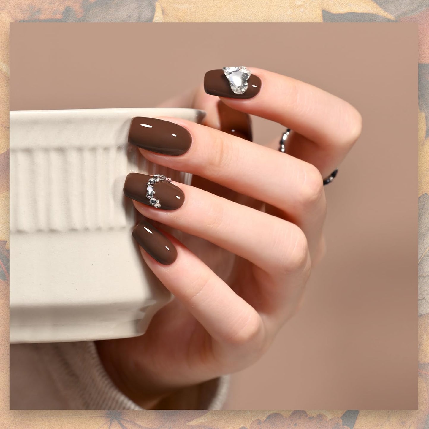 GAOY Brown Gel Nail Polish, 16ml Soak Off Gel Polish, UV Light Cure for Nail Art DIY Manicure at Home, 2016 Dark Brown