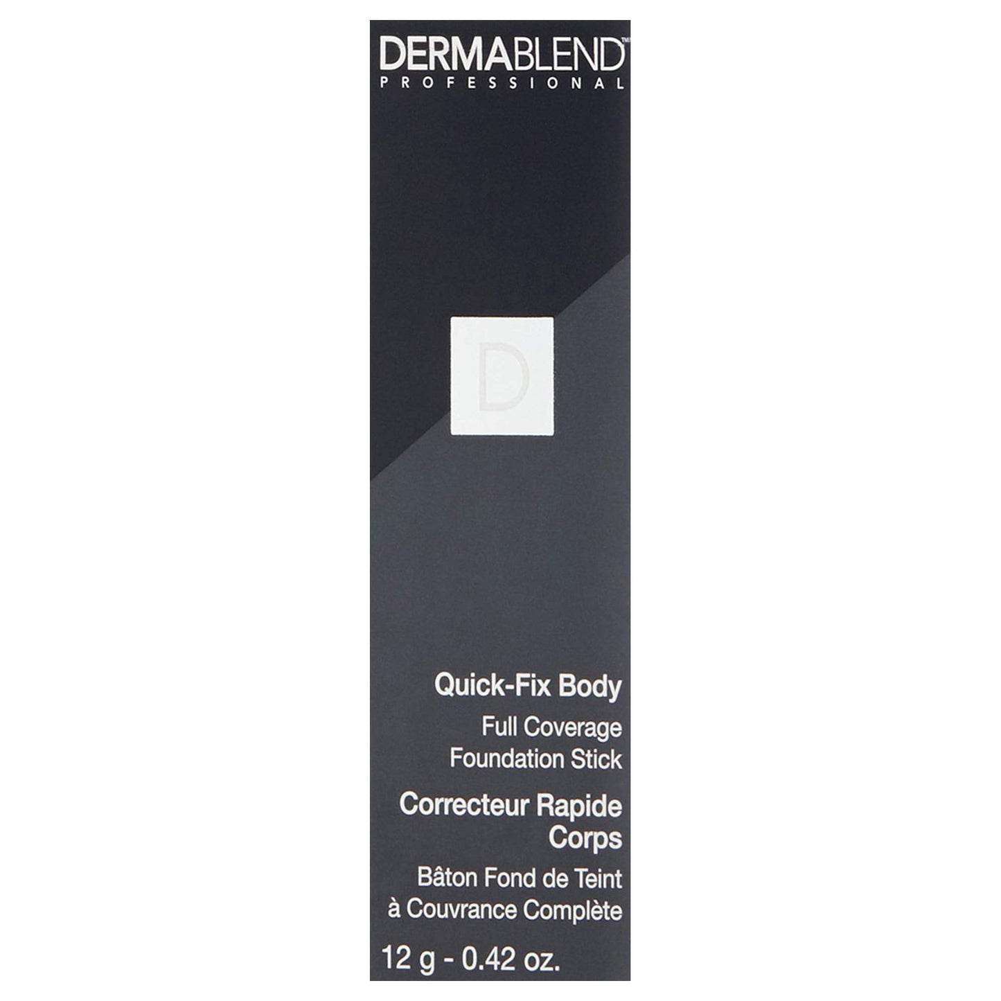 Dermablend Quick-Fix Body Makeup Full Coverage Foundation Stick, Water-Resistant Body Concealer for Imperfections & Tattoos, 0.42 Oz