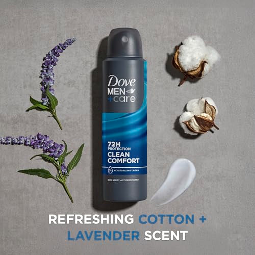 Dove Men+Care Dry Spray Antiperspirant Deodorant 72-Hour Protection, 3.8 Oz (3-Pack)